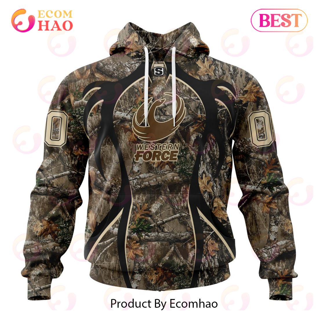 Super Rugby Western ForceSpecialized Hunting Camo 3D Hoodie