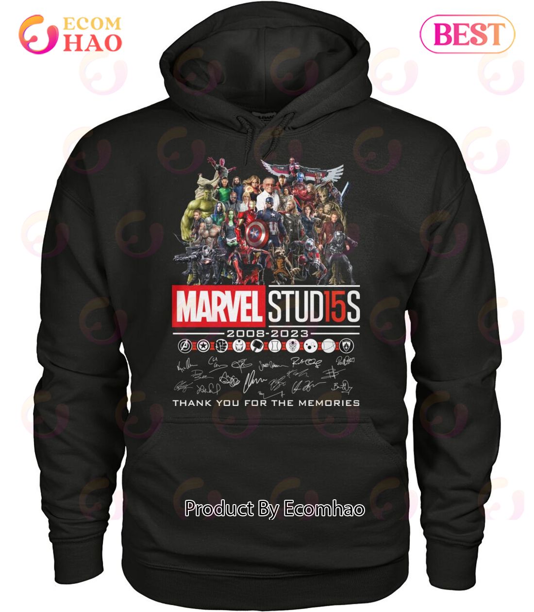 Marvel Stud15s 2008 – 2023 Thank You For The Memories T-Shirt