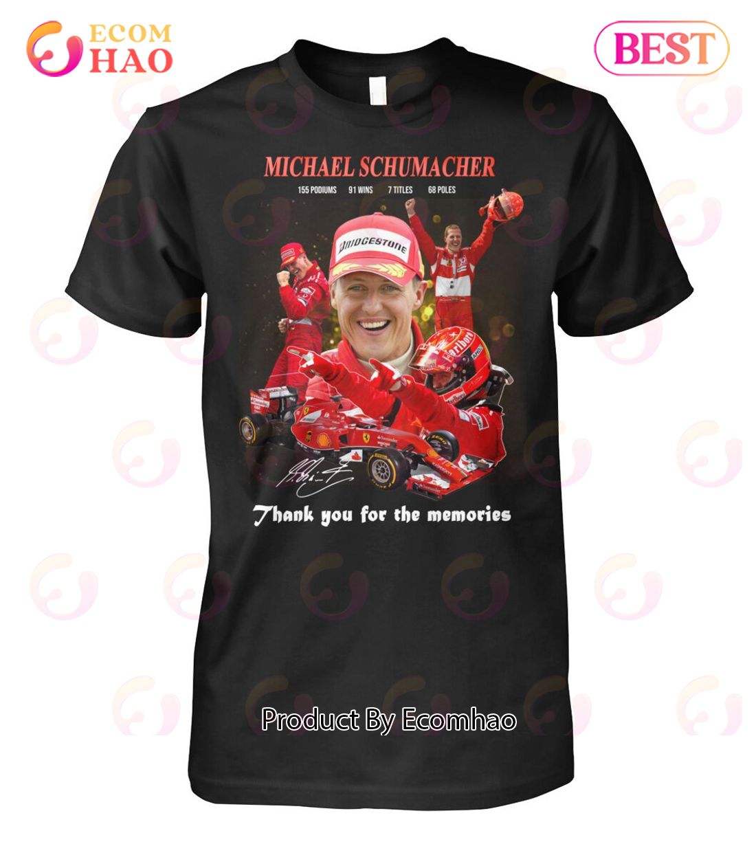 Michael Schumacher Thank You For The Memories T-Shirt