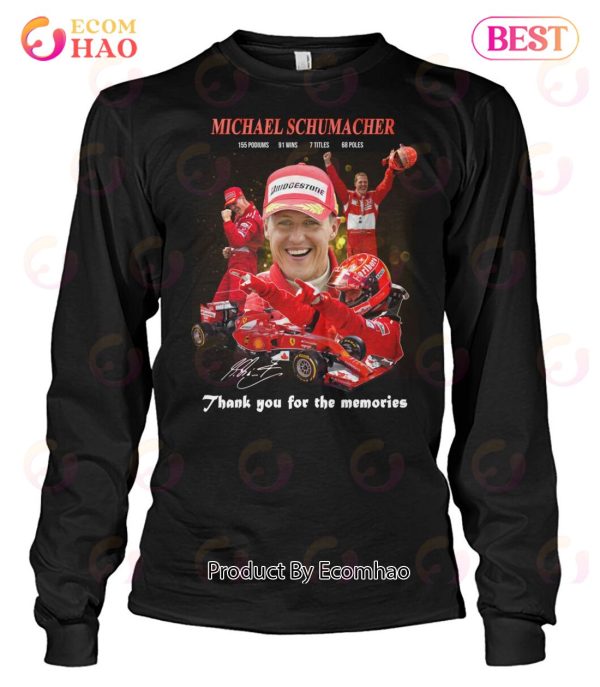 Michael Schumacher Thank You For The Memories T-Shirt
