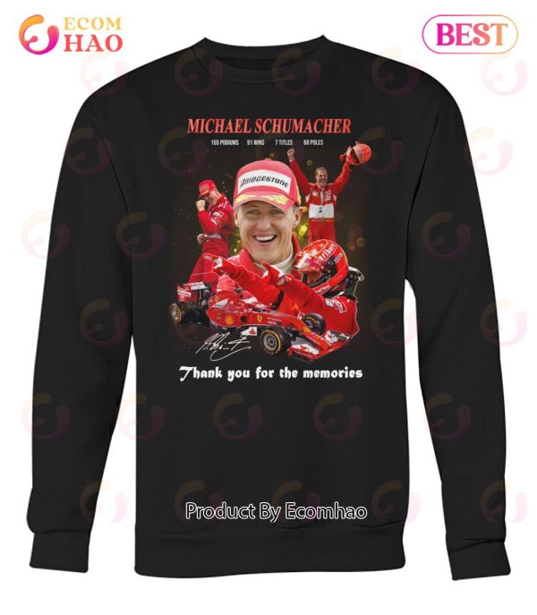 Michael Schumacher Thank You For The Memories T-Shirt