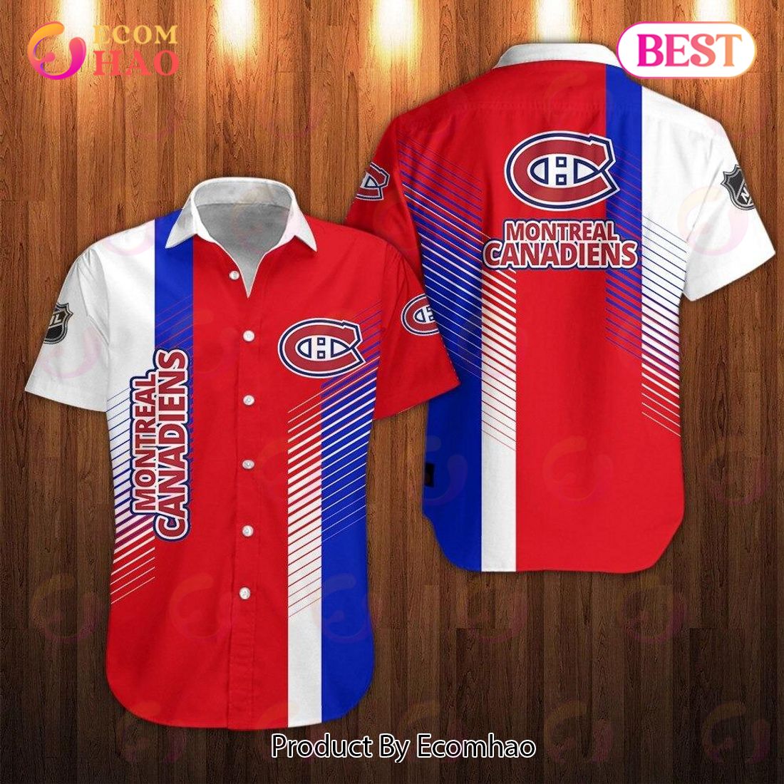 LIMITED] Montreal Canadiens NHL-Summer Hawaiian Shirt And Shorts