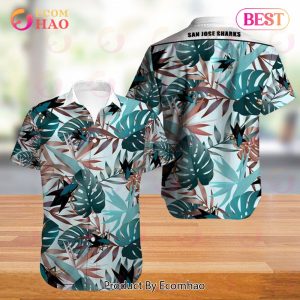 SALE NHL San Jose Sharks Hawaiian Shirt Lemon Button Up