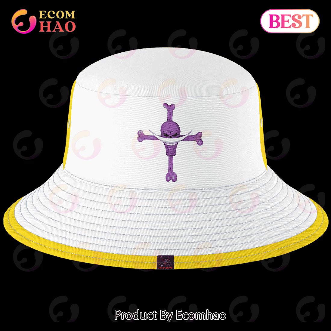 One Piece White Beard Bucket Hat