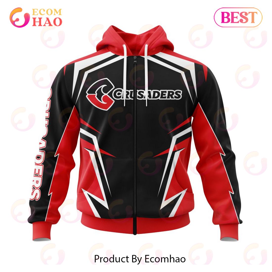 Super Rugby BNZ Crusaders Special Kits 3D Hoodie