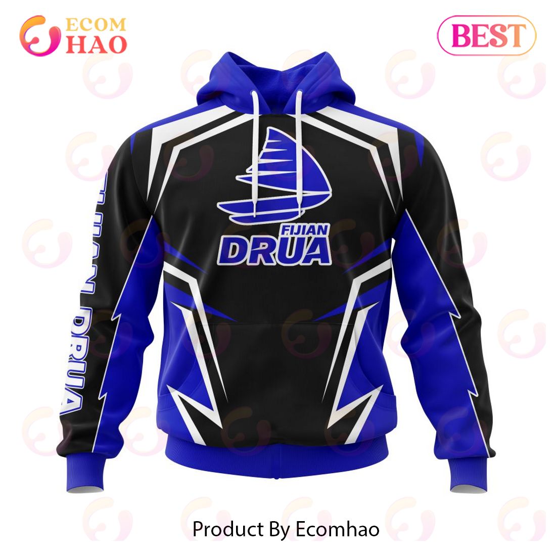 Super Rugby Fijian Drua Special Kits 3D Hoodie