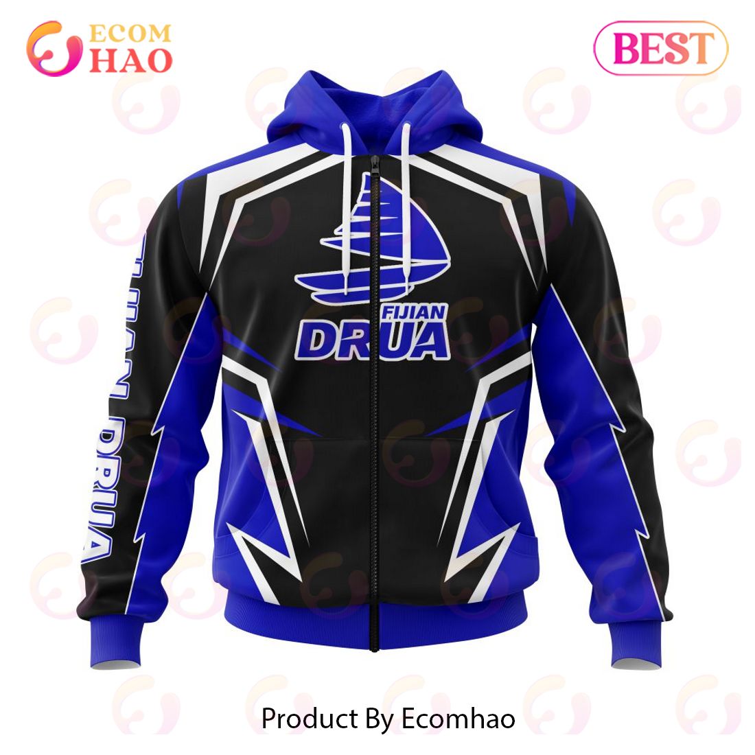 Super Rugby Fijian Drua Special Kits 3D Hoodie