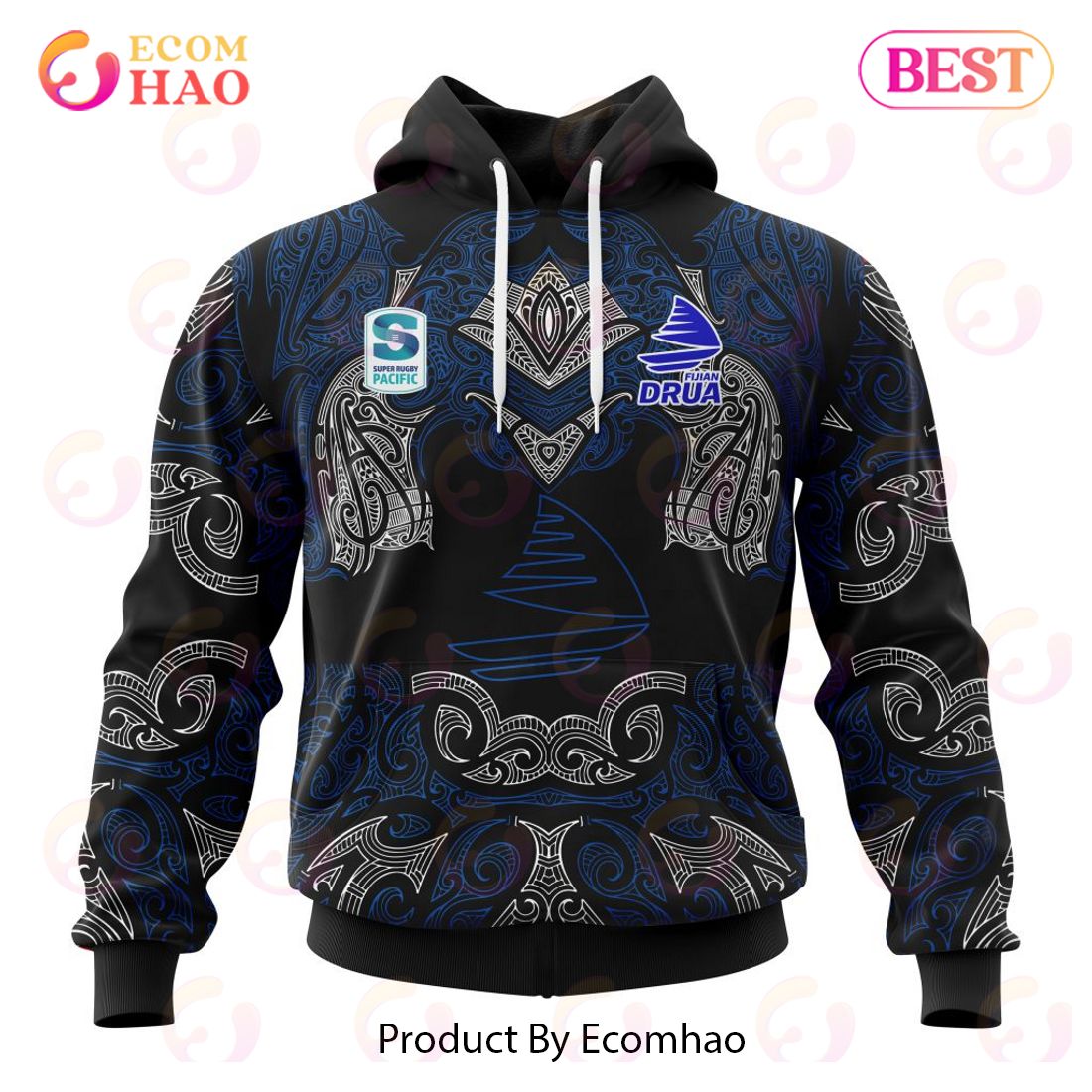 Super Rugby Fijian Drua Specialized Indigenous Outfits Concepts  3D Hoodie