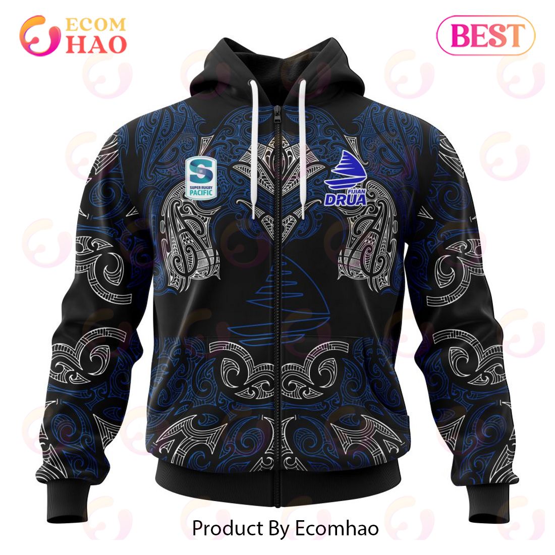 Super Rugby Fijian Drua Specialized Indigenous Outfits Concepts  3D Hoodie