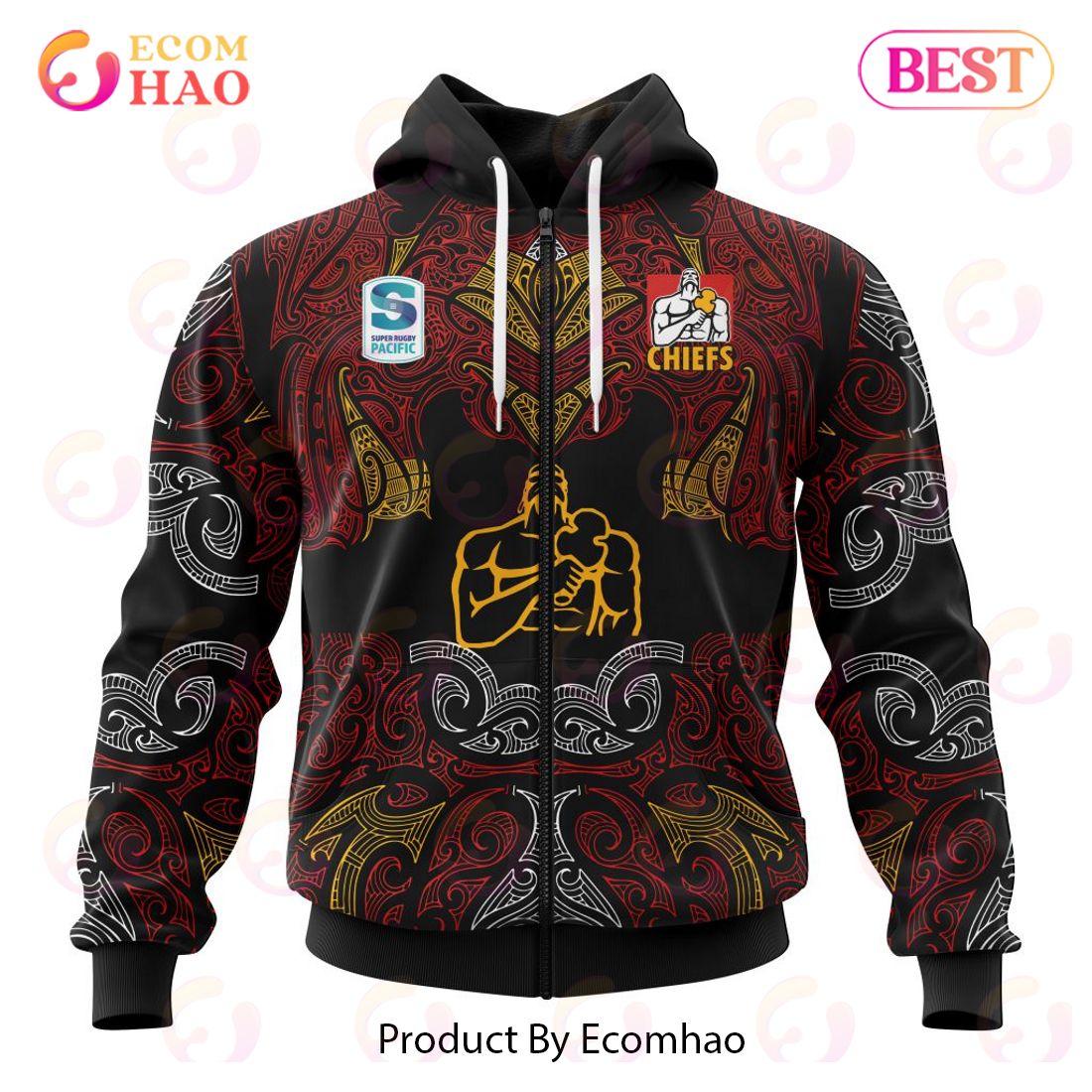 Super Rugby Gallagher Chiefs Specialized Indigenous Outfits Concepts  3D Hoodie