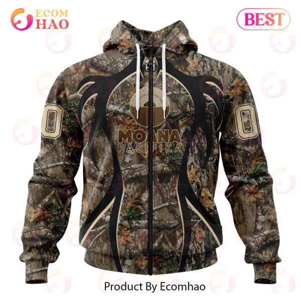 Super Rugby Moana Pasifika Specialized Hunting Camo 3D Hoodie