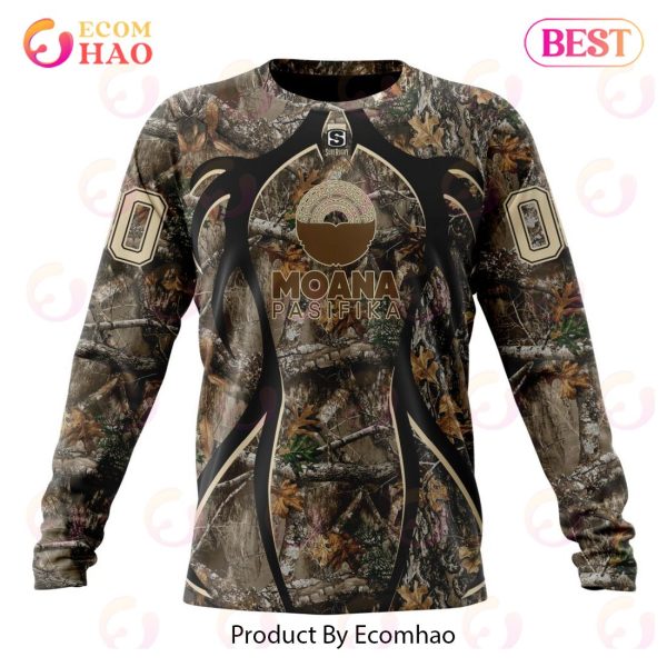 Super Rugby Moana Pasifika Specialized Hunting Camo 3D Hoodie