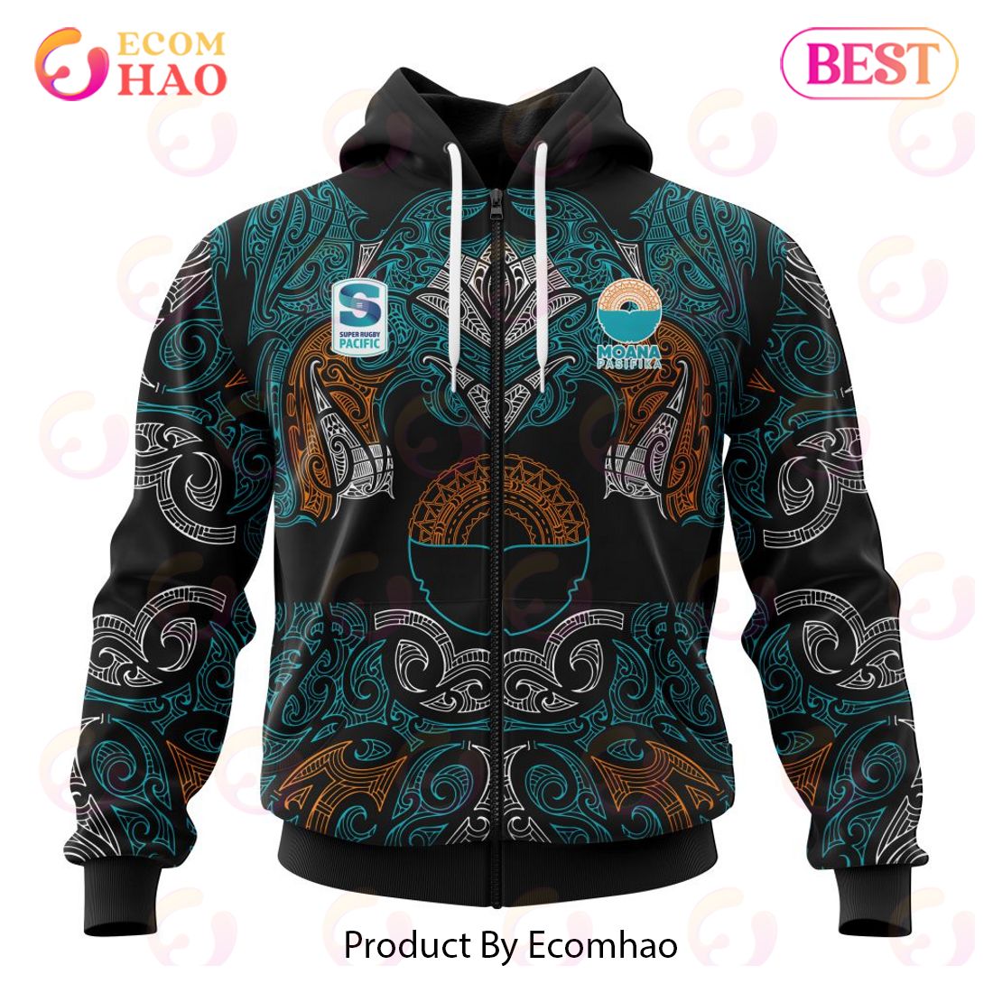 Super Rugby Moana Pasifika Specialized Indigenous Outfits Concepts  3D Hoodie