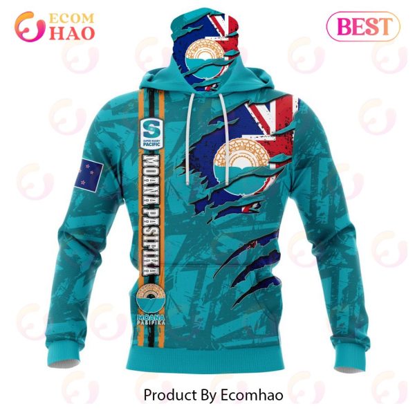 Super Rugby Moana Pasifika Specialized Jersey Concepts With National Flag 3D Hoodie