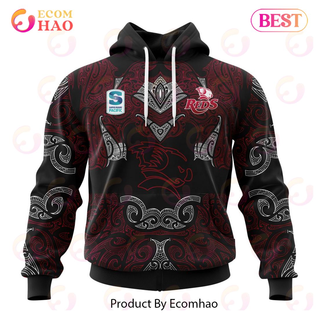 Super Rugby Queensland Reds Specialized Indigenous Outfits Concepts  3D Hoodie