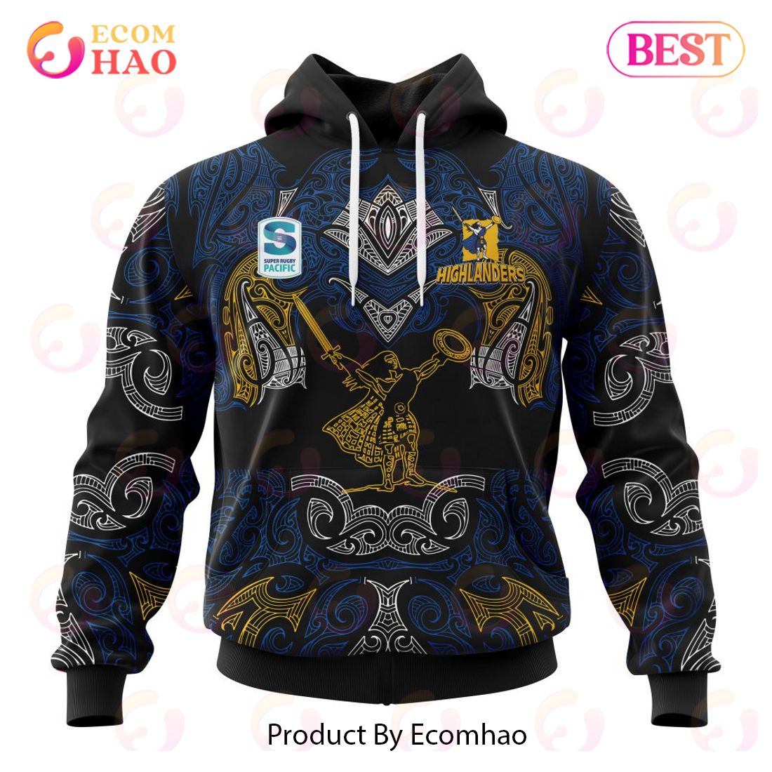 Super Rugby Speight’s Highlanders Specialized Indigenous Outfits Concepts  3D Hoodie