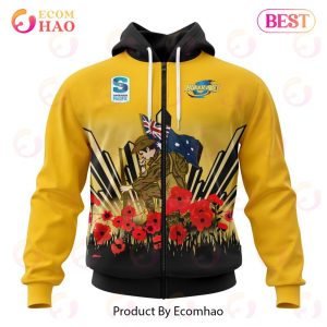 Super Rugby Wellington Hurricanes Specialized 2022 Anzac Jersey Concepts 3D Hoodie