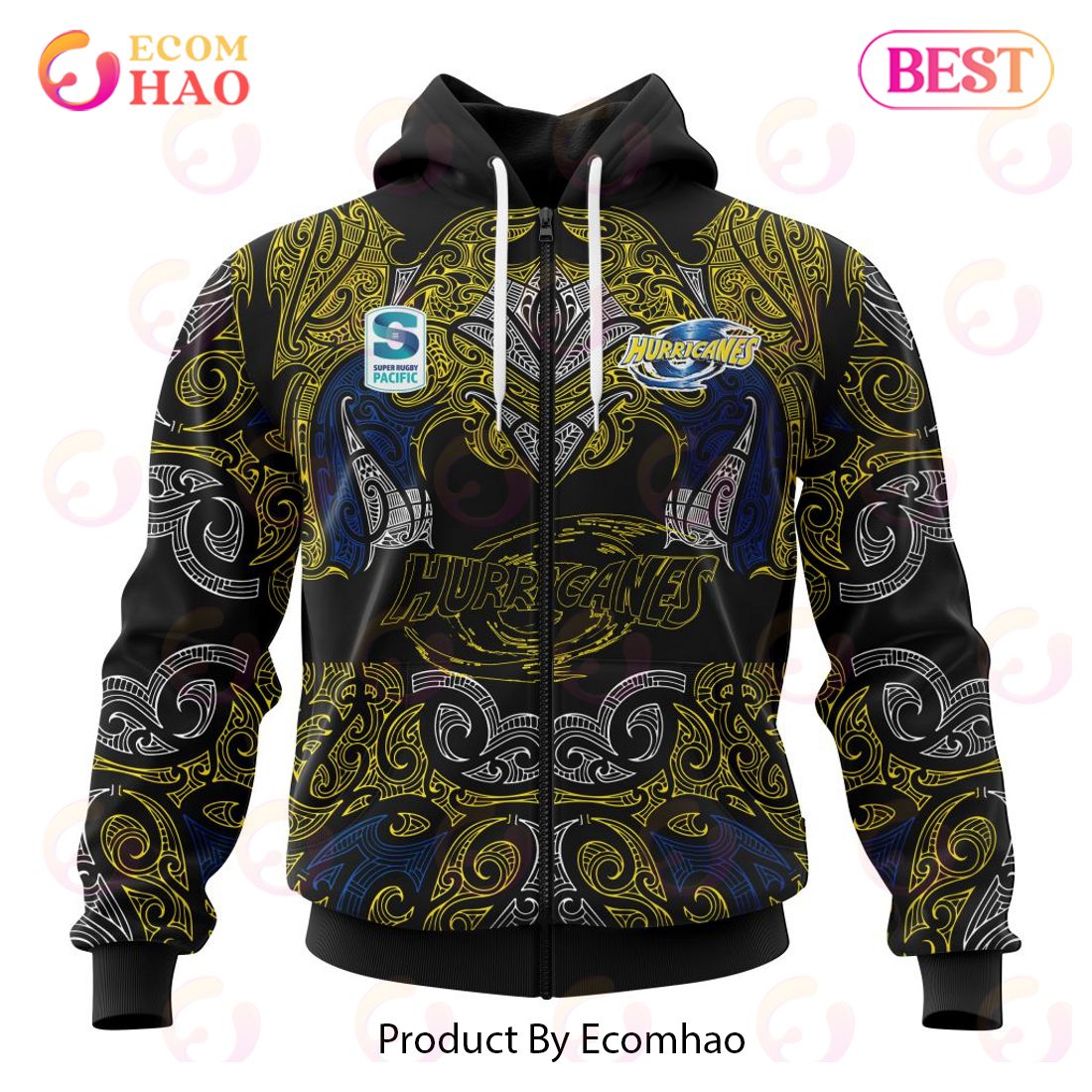 Super Rugby Wellington Hurricanes Specialized Indigenous Outfits Concepts  3D Hoodie