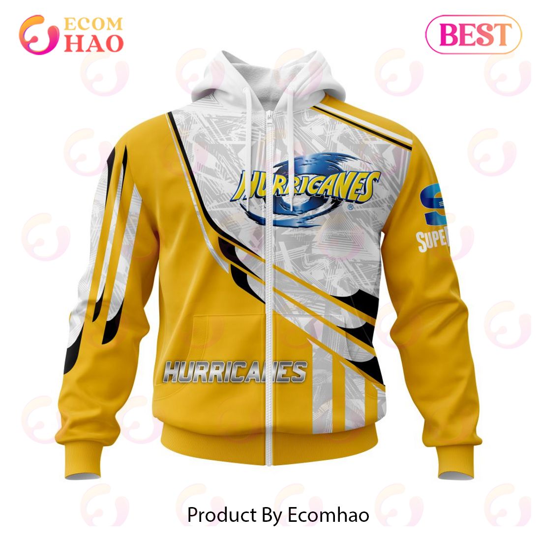 Super Rugby Wellington Hurricanes Specialized Jersey Concepts 3D Hoodie