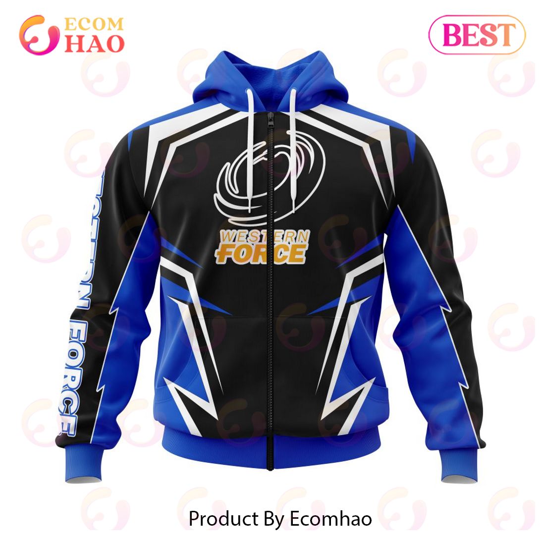 Super Rugby Western Force Special Kits 3D Hoodie