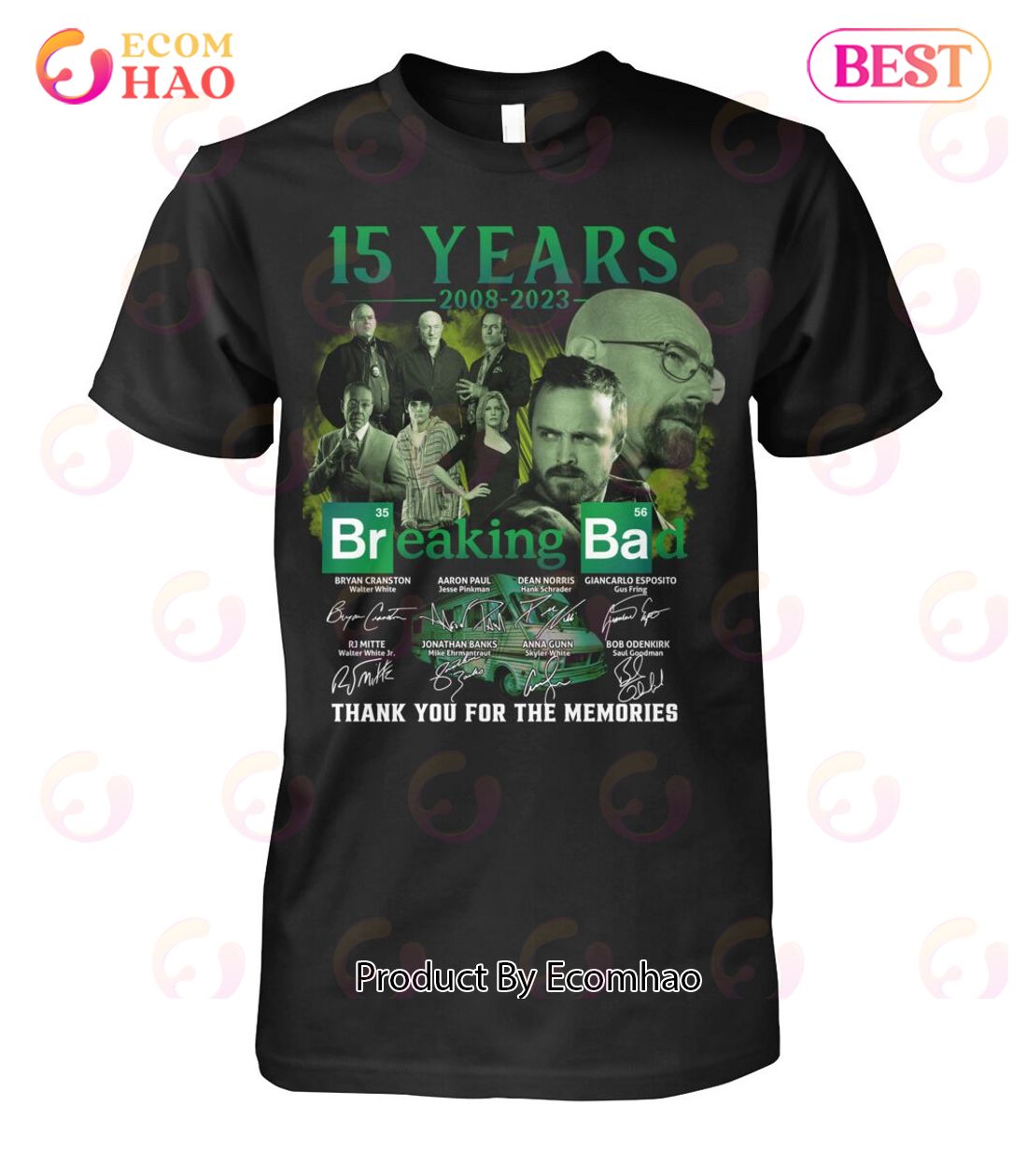 15 Years 2008 – 2023 Breaking Ba Thank You For The Memories T-Shirt