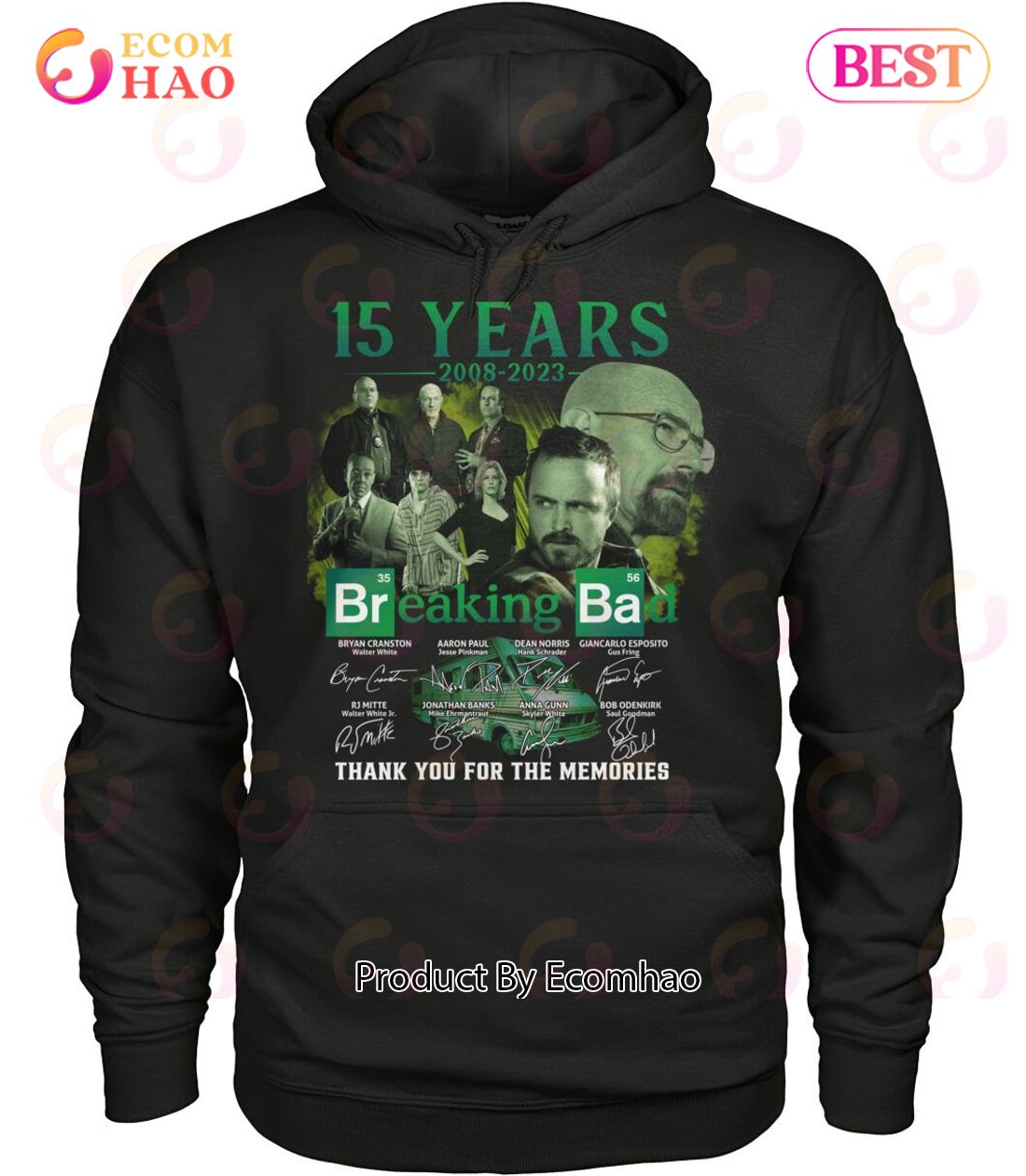 15 Years 2008 – 2023 Breaking Ba Thank You For The Memories T-Shirt