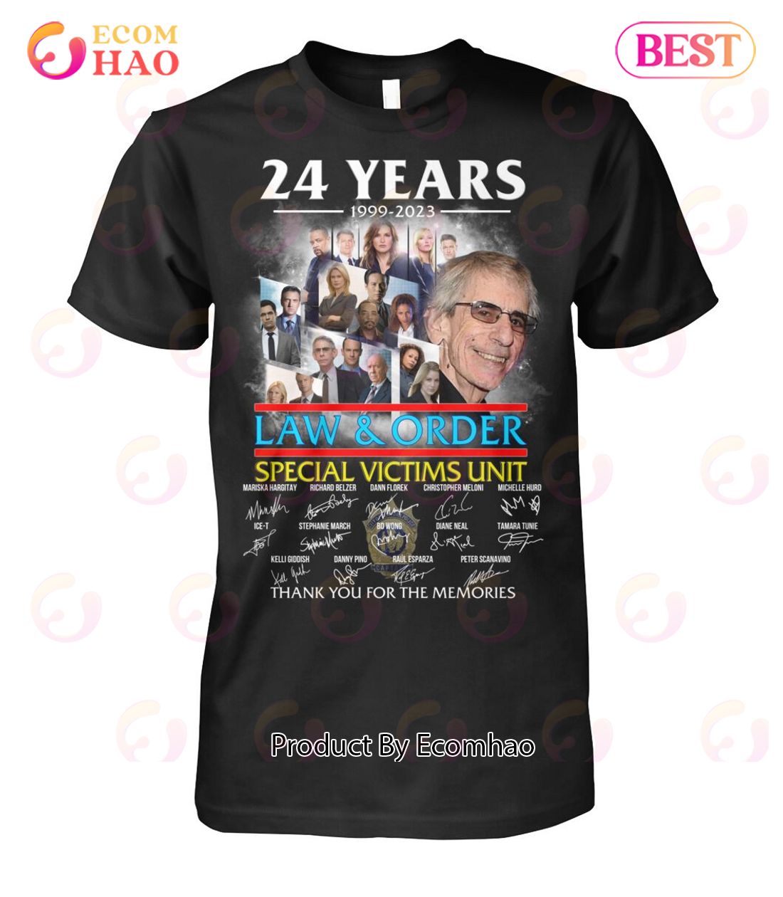 24 Years 1999 – 2023 Law & Order Special Victims Unit Thank You For The Memories T-Shirt