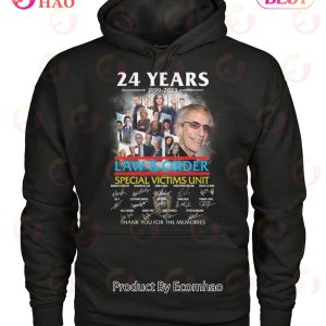 24 Years 1999 – 2023 Law & Order Special Victims Unit Thank You For The Memories T-Shirt