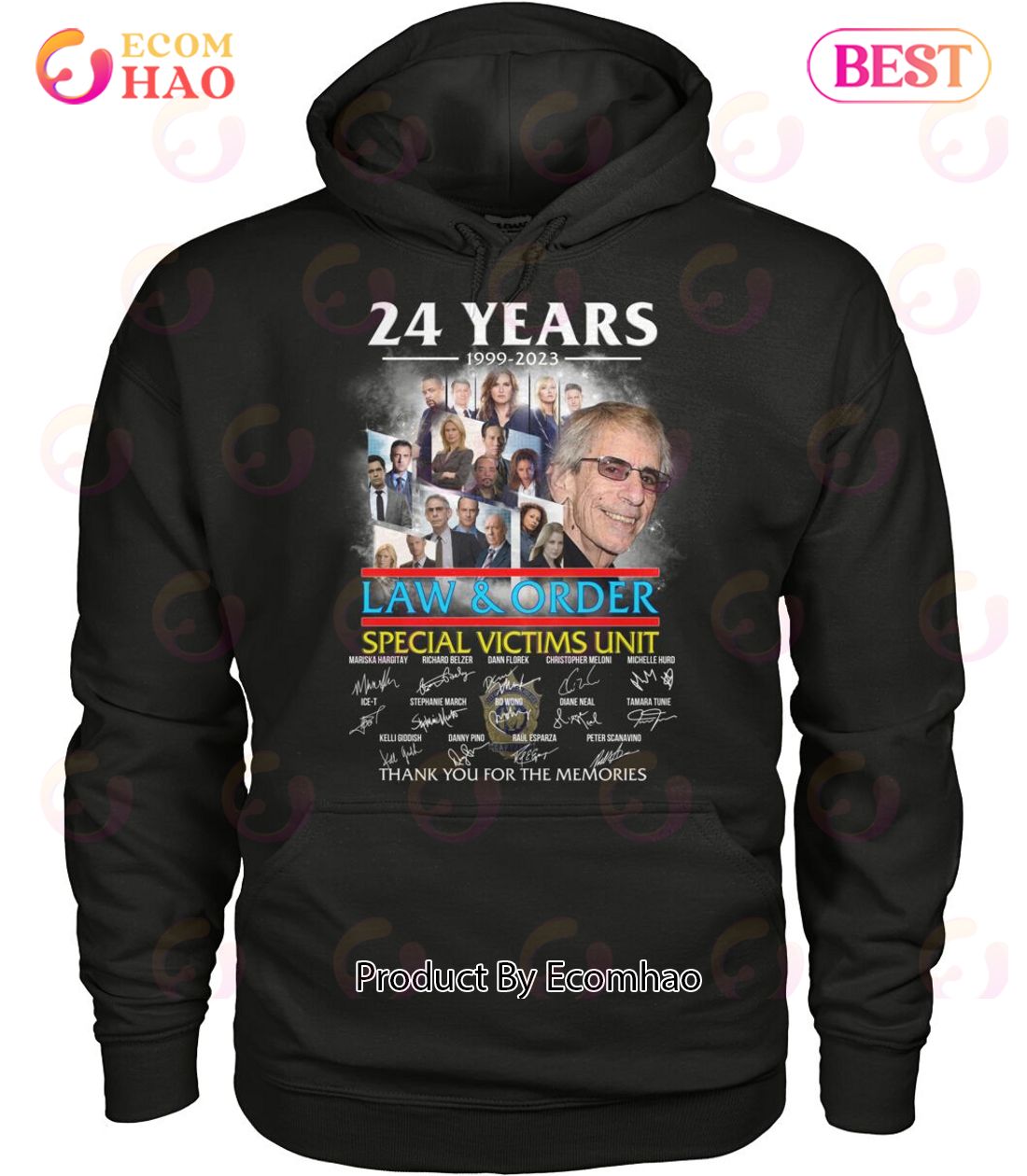 24 Years 1999 – 2023 Law & Order Special Victims Unit Thank You For The Memories T-Shirt