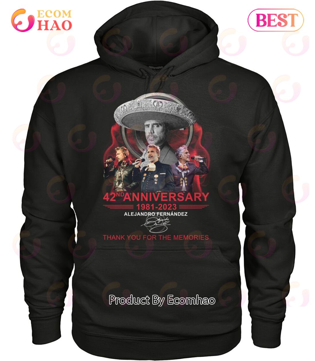 42nd Anniversary 1981 – 2023 Alejandro Fernandez Thank You For The Memories T-Shirt