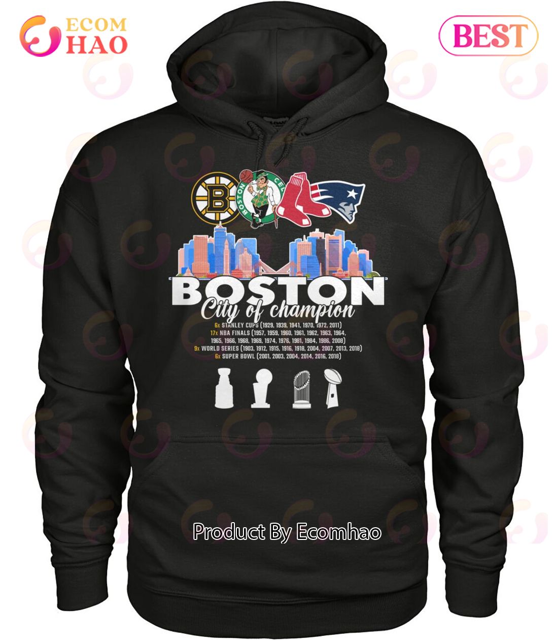 Boston City Of Champion T-Shirt