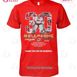 Cam Ward Hall Of Fame 2023 Carolina Hurricanes 2005 – 2018 Thank You For The Memories T-Shirt