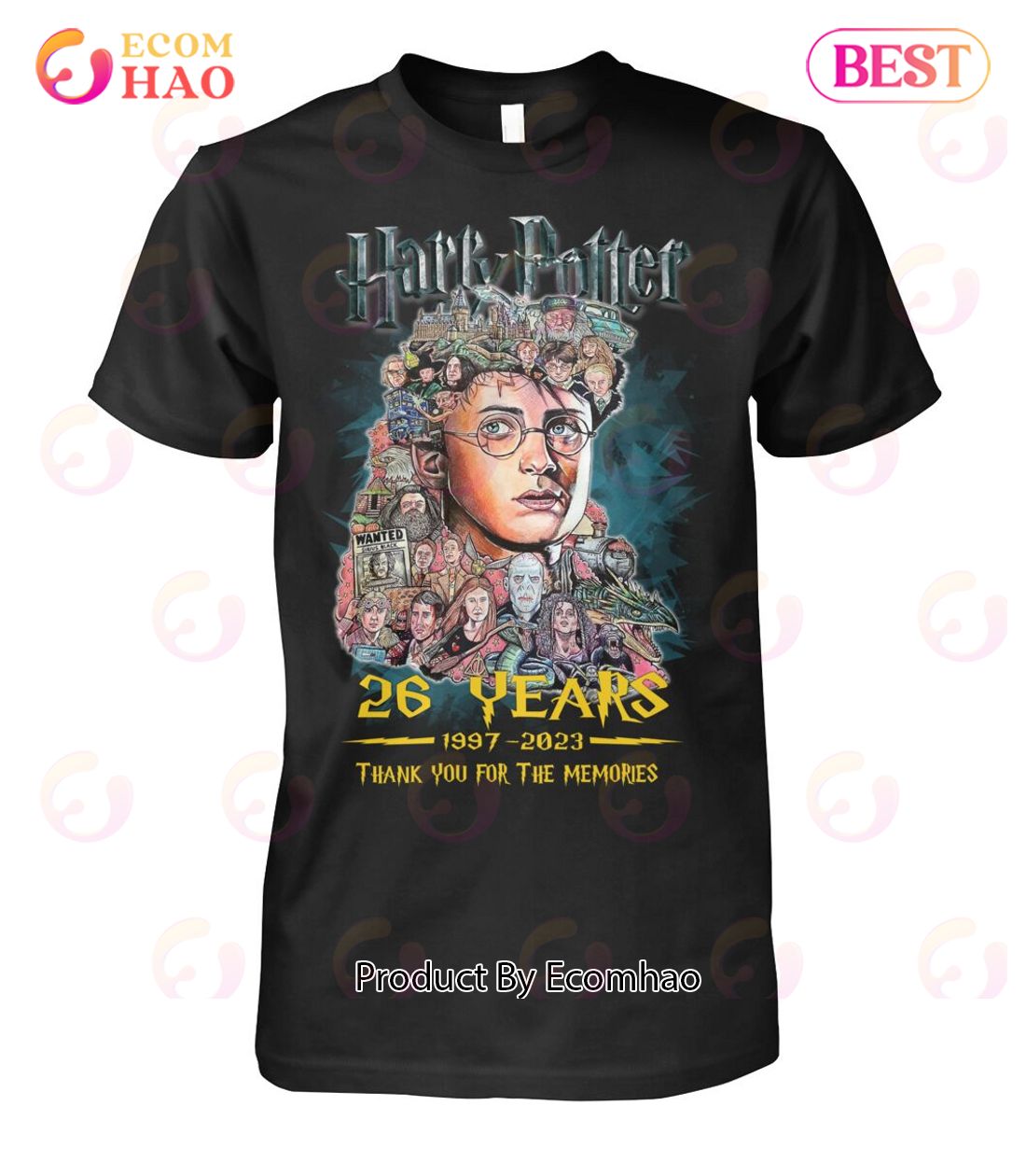 Harry Potter 26 Years 1997 – 2023 Thank You For The Memories T-Shirt