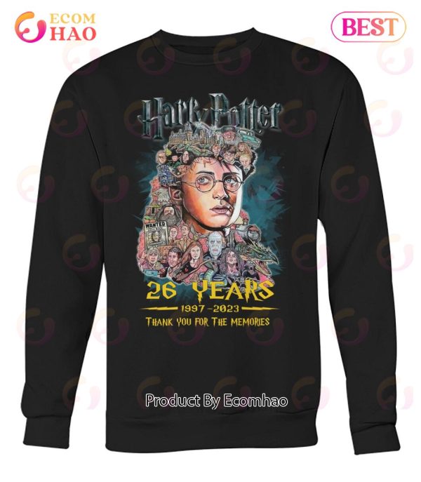 Harry Potter 26 Years 1997 – 2023 Thank You For The Memories T-Shirt