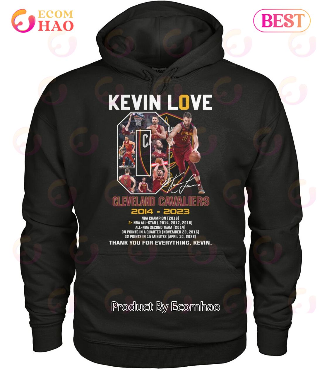 Kevin Love Cleveland Cavaliers 2014 – 2023 Thank You For Everything, Kevin T-Shirt