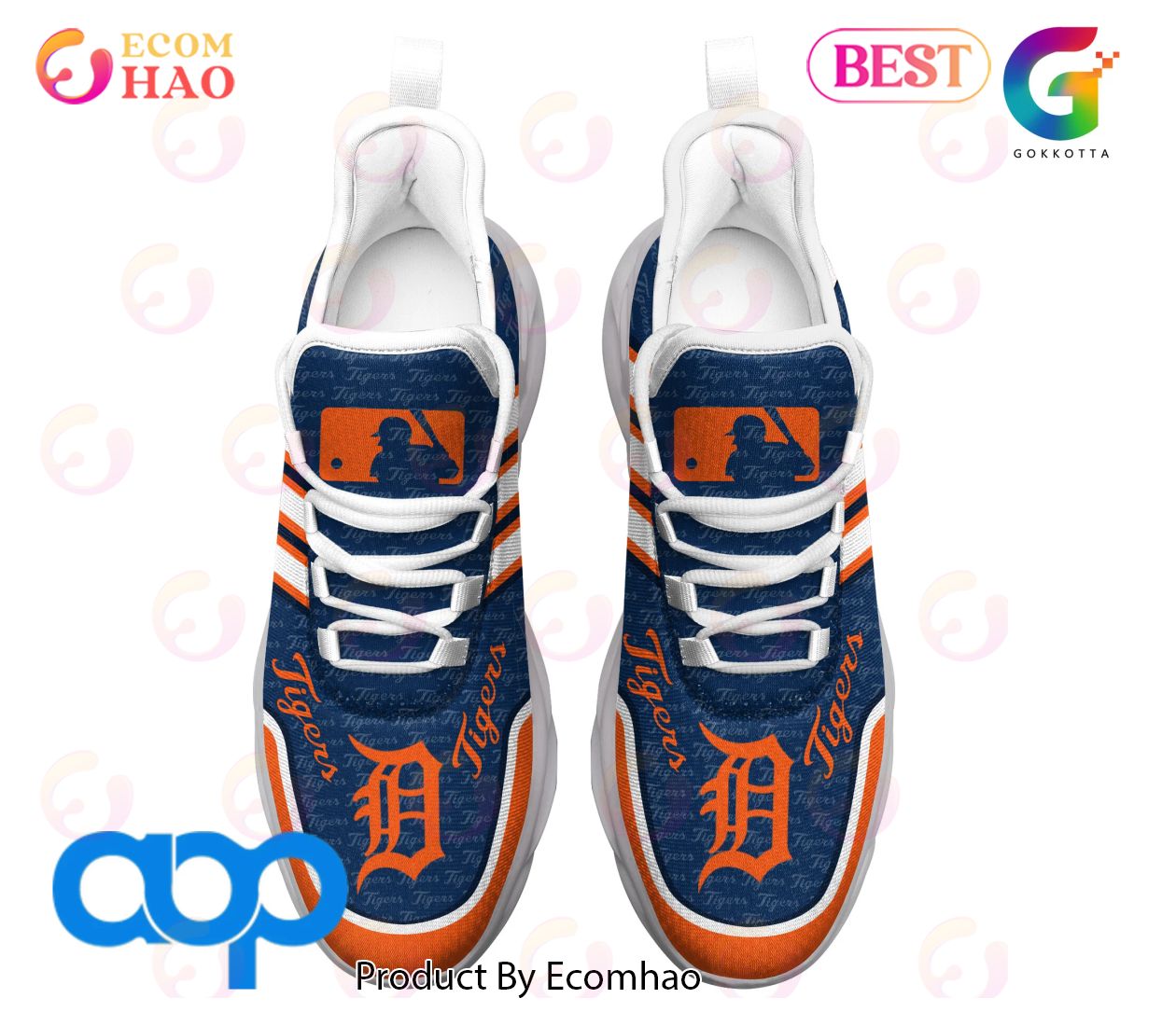 MLB Detroit Tigers Max Soul Running Shoes - T-shirts Low Price