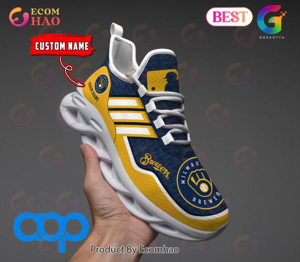MLB Milwaukee Brewers Personalized New Clunky Max Soul Sneaker, Shoes