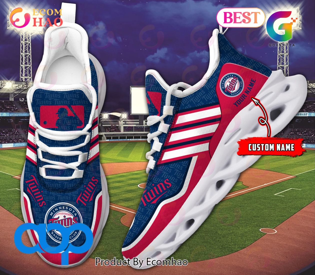 Minnesota Twins MLB Max Soul Shoes