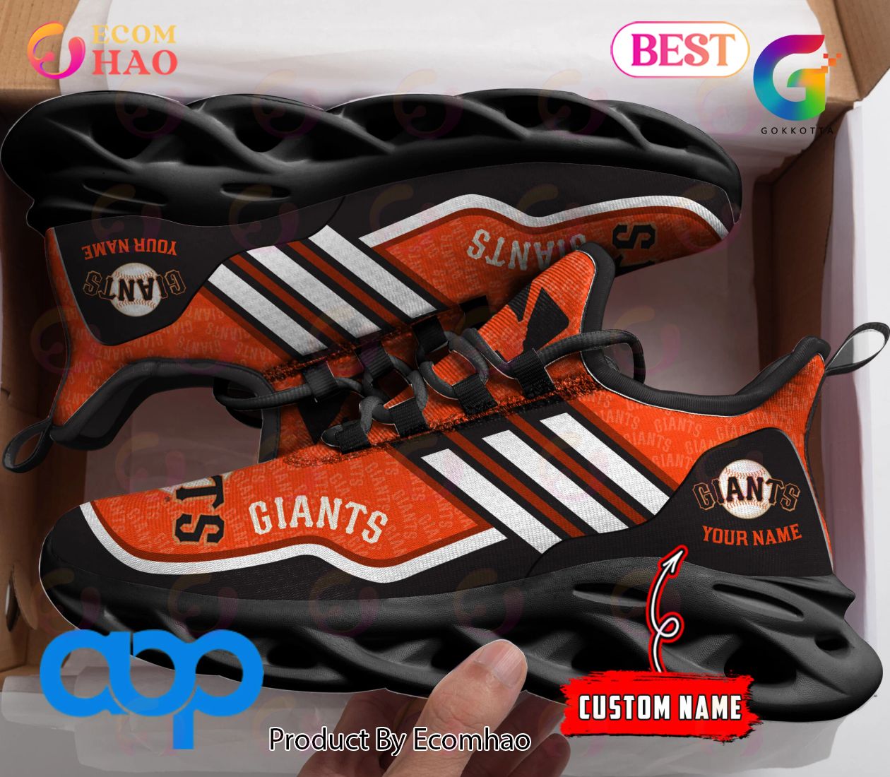 San Francisco Giants MLB MAX SOUL SHOES Custom Name For Men And