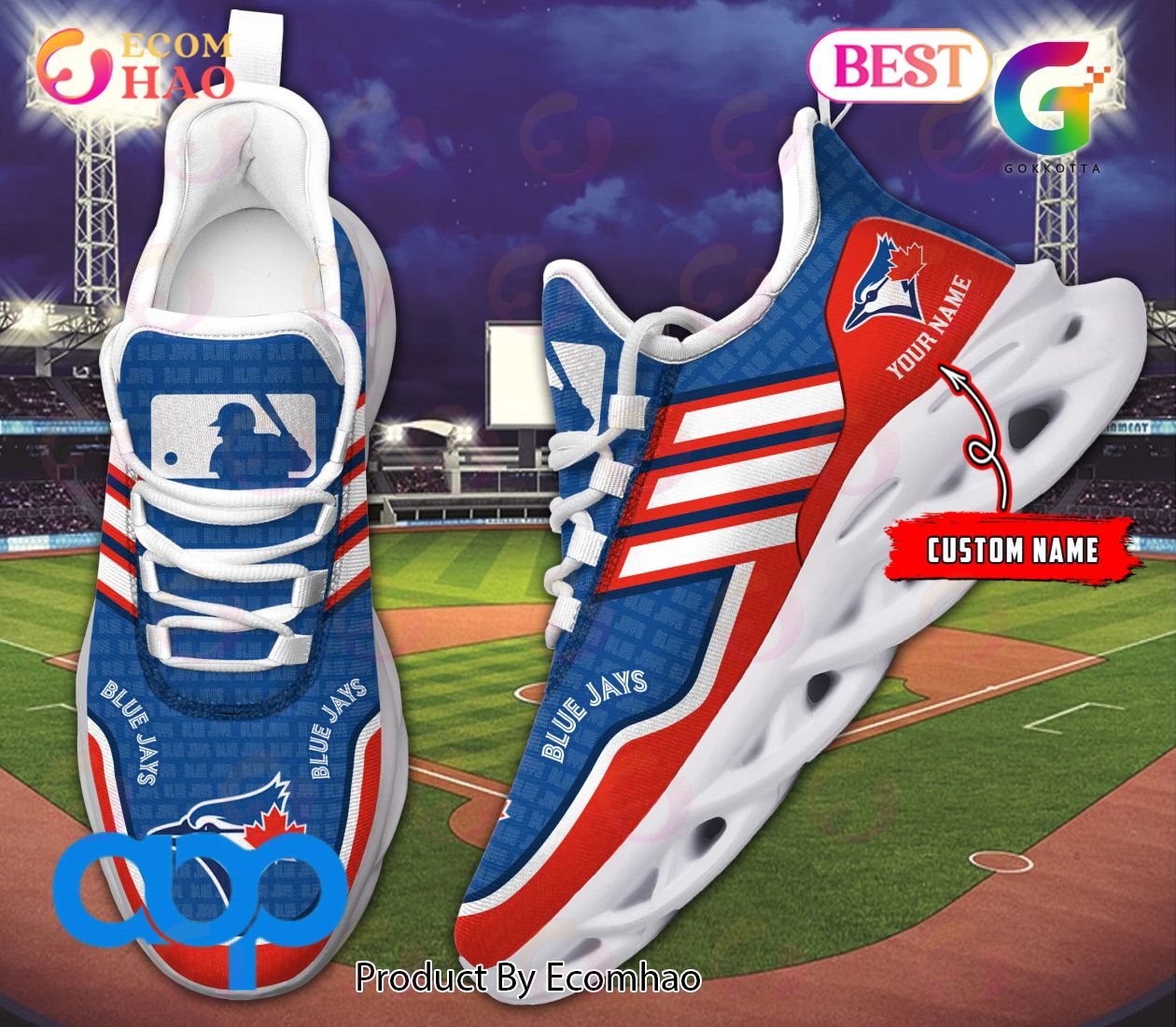 MLB Toronto Blue Jays Personalized New Clunky Max Soul Sneaker, Shoes