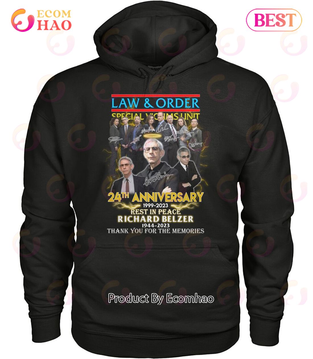 Law & Order 24th Anniversary 1999 – 2023 Rest In Peace Richard Belzer 1944 – 2023 Thank You For The Memories T-Shirt