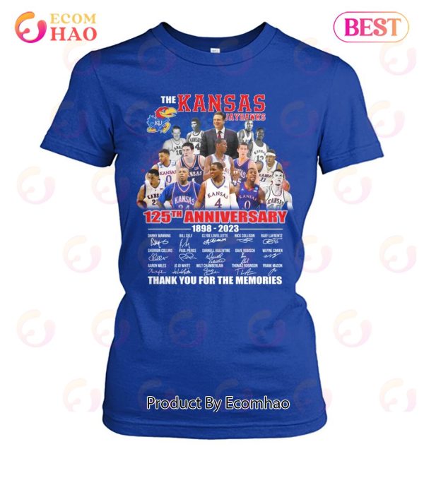 The Kansas Jayhawks 125th Anniversary 1898 – 2023 Thank You For The Memories T-Shirt