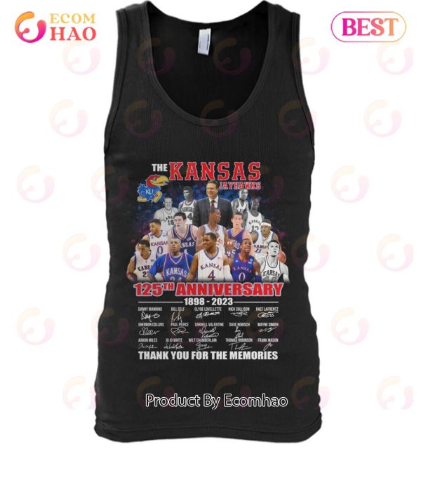 The Kansas Jayhawks 125th Anniversary 1898 – 2023 Thank You For The Memories T-Shirt