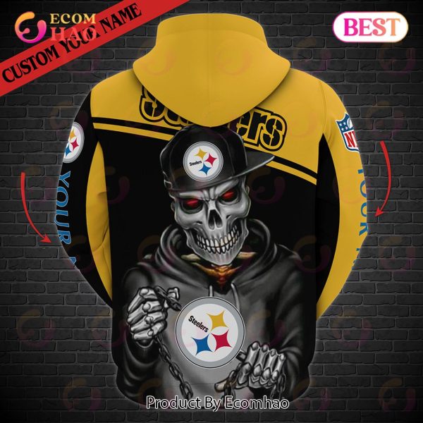 Steelers Army Hoodie 3D Custom Name Logo Pittsburgh Steelers Gift