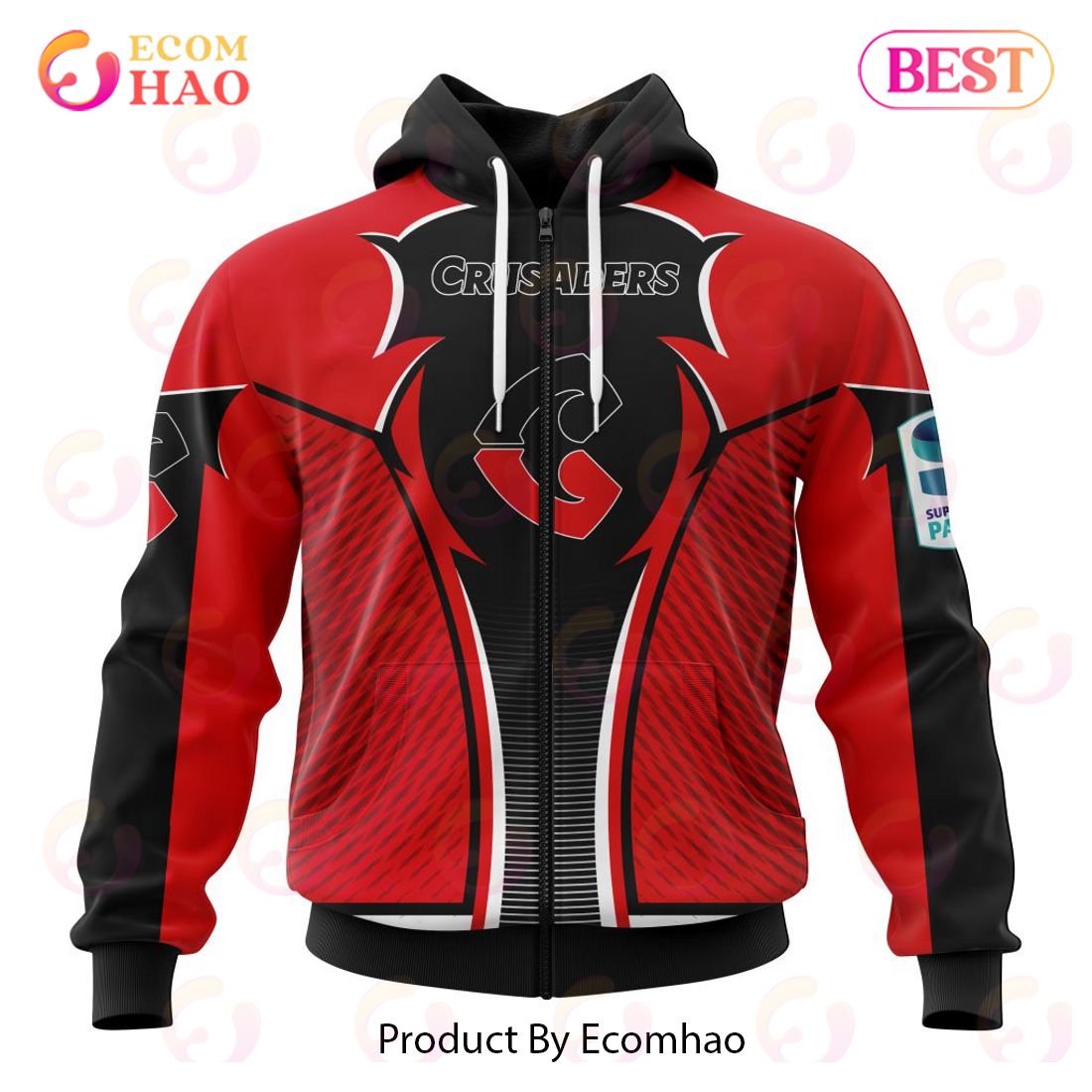 BEST Super Rugby BNZ Crusaders Specialized Jersey Concepts 3D Hoodie