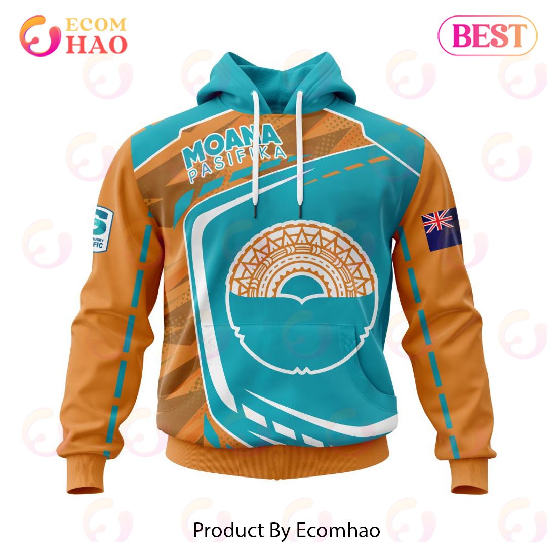 BEST Super Rugby Moana Pasifika Specialized Jersey Concepts 3D Hoodie