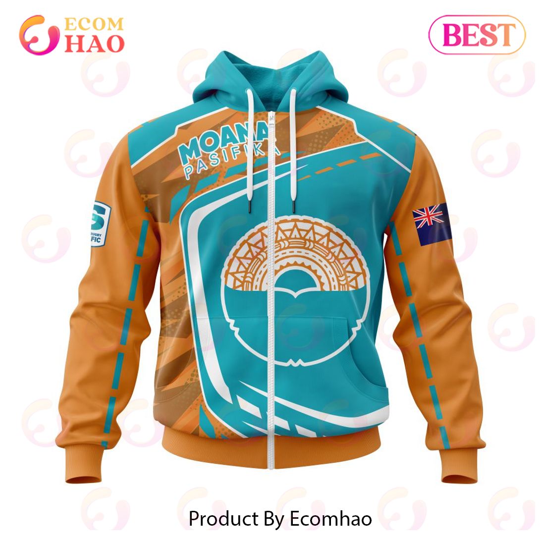 BEST Super Rugby Moana Pasifika Specialized Jersey Concepts 3D Hoodie