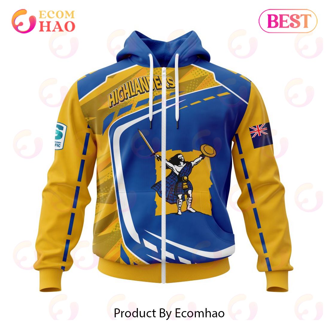 BEST Super Rugby Speight’s Highlanders Specialized Jersey Concepts 3D Hoodie