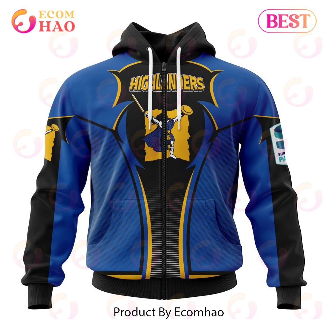 NEW Super Rugby Speight’s Highlanders Specialized Jersey Concepts 3D Hoodie