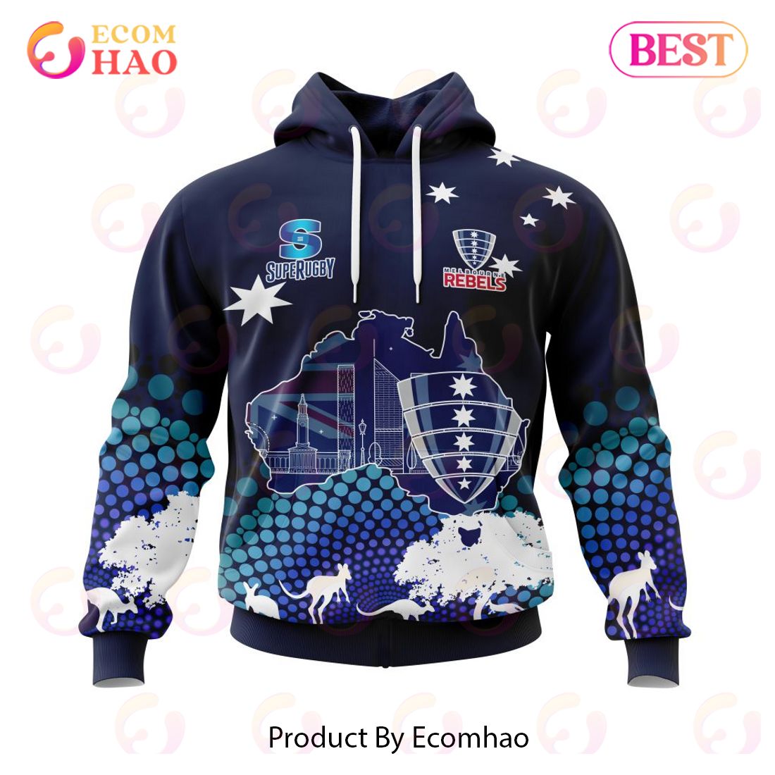 Rebels SUPER RUGBY Specialized Concepts For Australia’s Day Kits 3D Hoodie